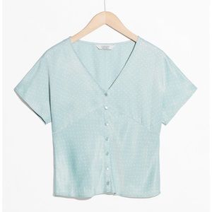 & Other Stories Micro Dot Blouse